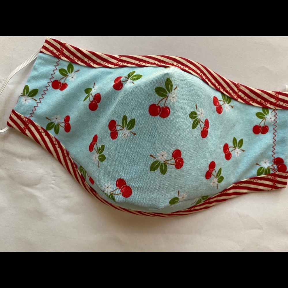Retro Cherry Face Mask